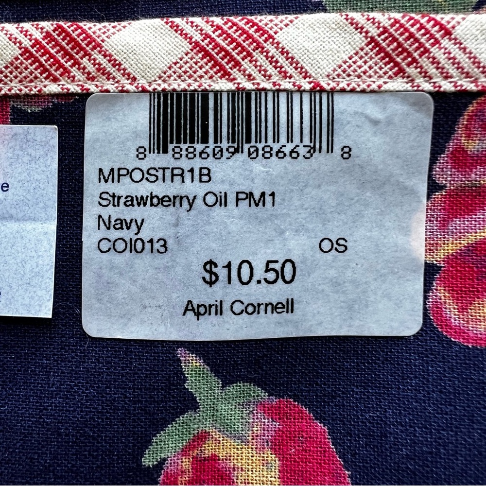 4PC April Cornell Home Collection Strawberry Oil PM Rose Floral Placemat SET - Picture 12 of 16
